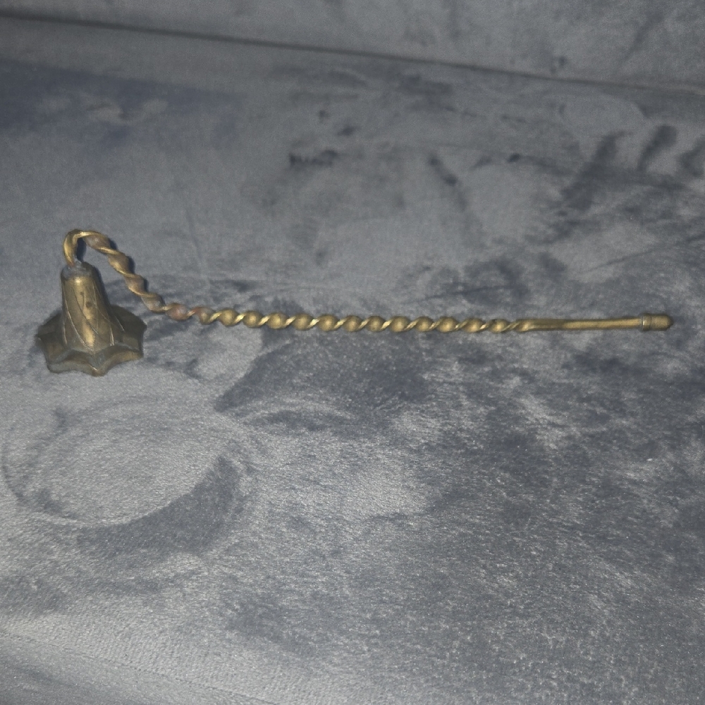 Brass Candle Snuffer with Twisted Handle